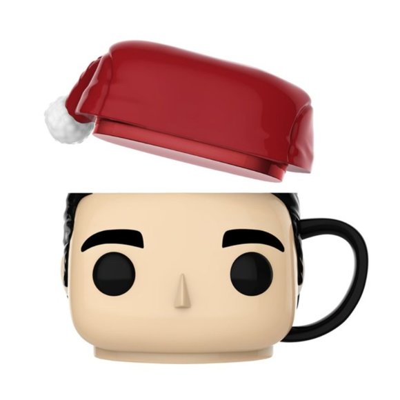 Funko Pop! Ceramic Mug & Enamel Pin: The Office Michael Scott as Fancy Santa NEW - Picture 7 of 7
